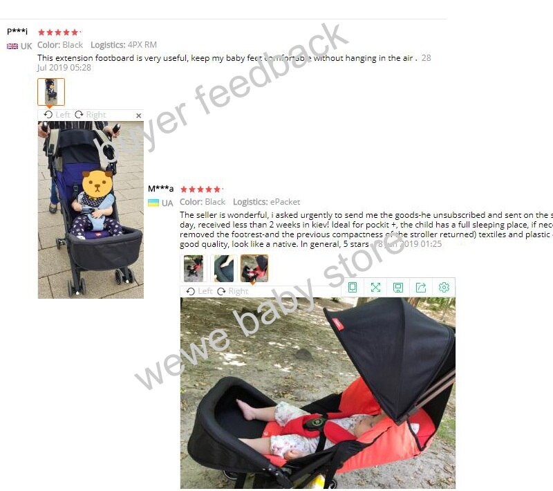 Goodbaby Pockit-Accesorios de cochecito de bebé, reposapiés, tablero extensible para GB Pockit 2 Pockit 2A Pockit plus