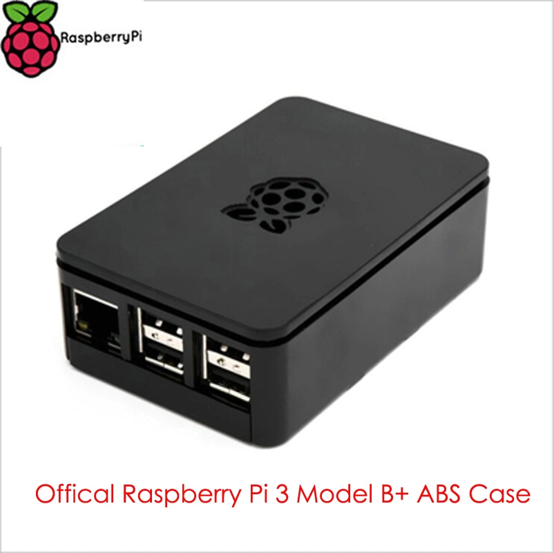 Offical Raspberry Pi 3 Model B Plus ABS Case Zwart Wit Shell Box Behuizing Ondersteuning Raspberry Pi 3 Model B /RPI 3B +/RPI 3B