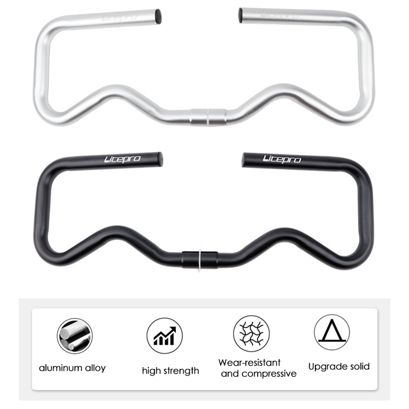 Litepro Folding Bike 25.4X490MM P Handlebar for Brompton Ultralight Aluminum Alloy Handle Butterfly Bar