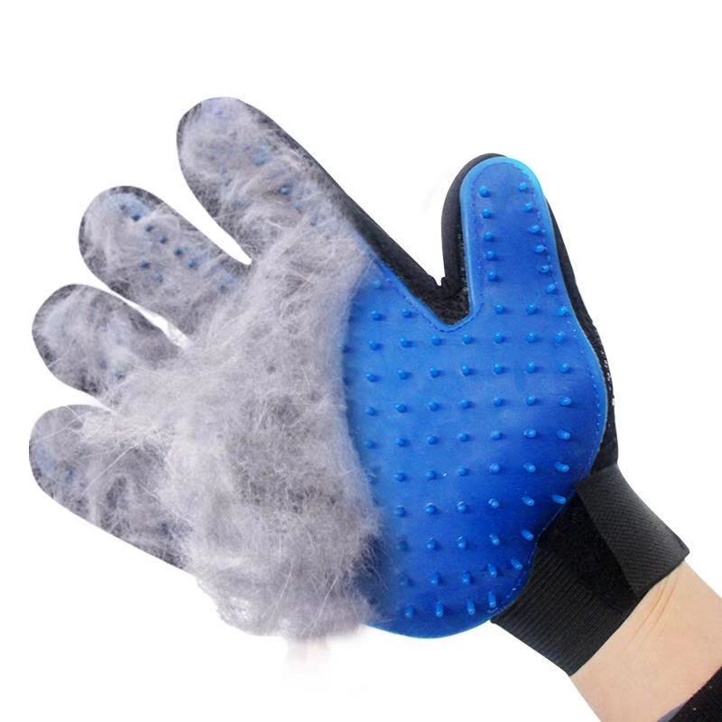Kat Borstel Kam Voor Katten Hond Haar Remover Handschoen Deshedding Haar Bad Schoonmaken Dier Kammen Pet Beauty Tool Grooming Supply: Black