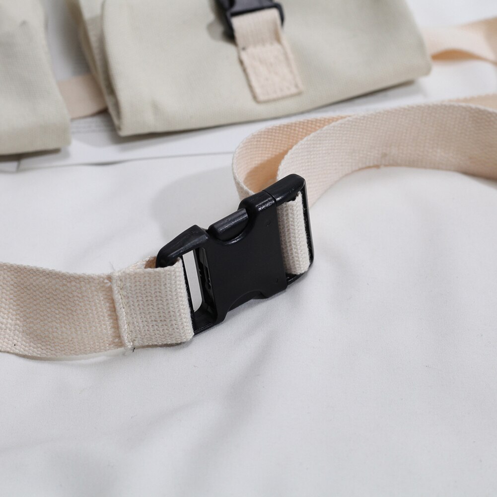 Riñonera de lona Unisex para el pecho, bolso de viaje desmontable para ir de compras, bandolera de hombro, decoración