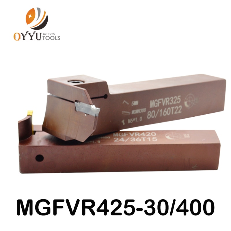 7-shaped face groove cutter MGFVR 25MM MGFVR425 double head Processing range 30 to 400 carbide insert MGMN400 MRMN slotting tool