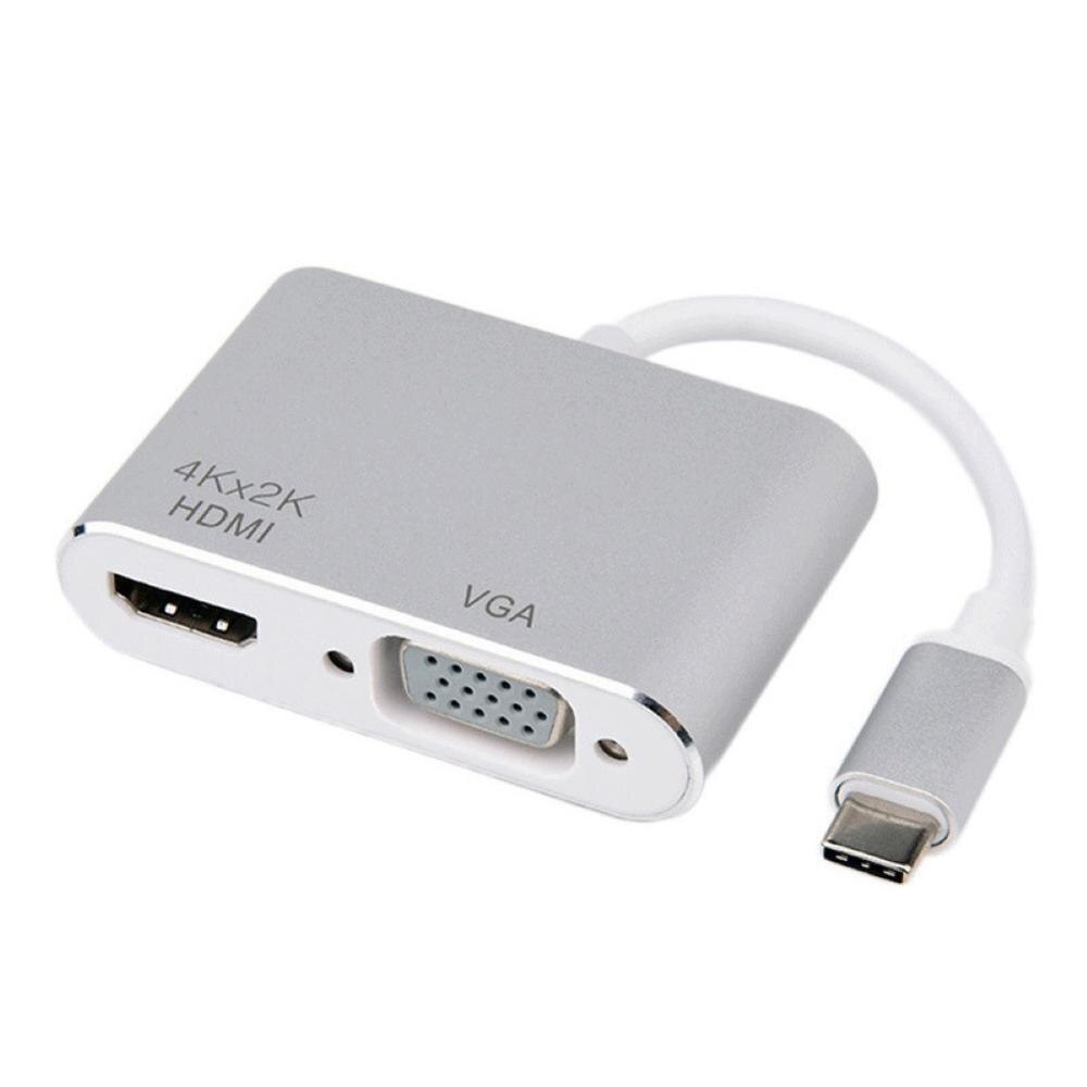 Thunderbolt 3 Adapter Usb Type C Hub Naar Hdmi 4K Ondersteuning Samsung Dex Modus USB-C Dock Met Pd Voor macbook Pro/Air: 2 IN 1