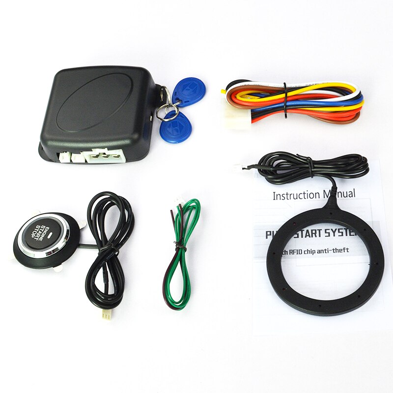 Power Button Push Engine Start Stop RFID Lock Keyless Start With Security Anti-theft System Intelligent Sensor Car Universal