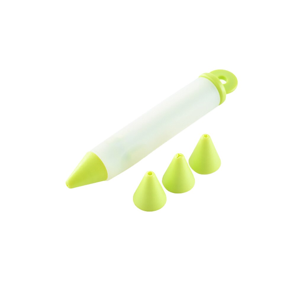 Stylo d'écriture alimentaire en Silicone, douilles de pâtisserie, outil de cuisine, outils de décoration de chocolat, moule à gâteau, tasse à crème # W2G: B