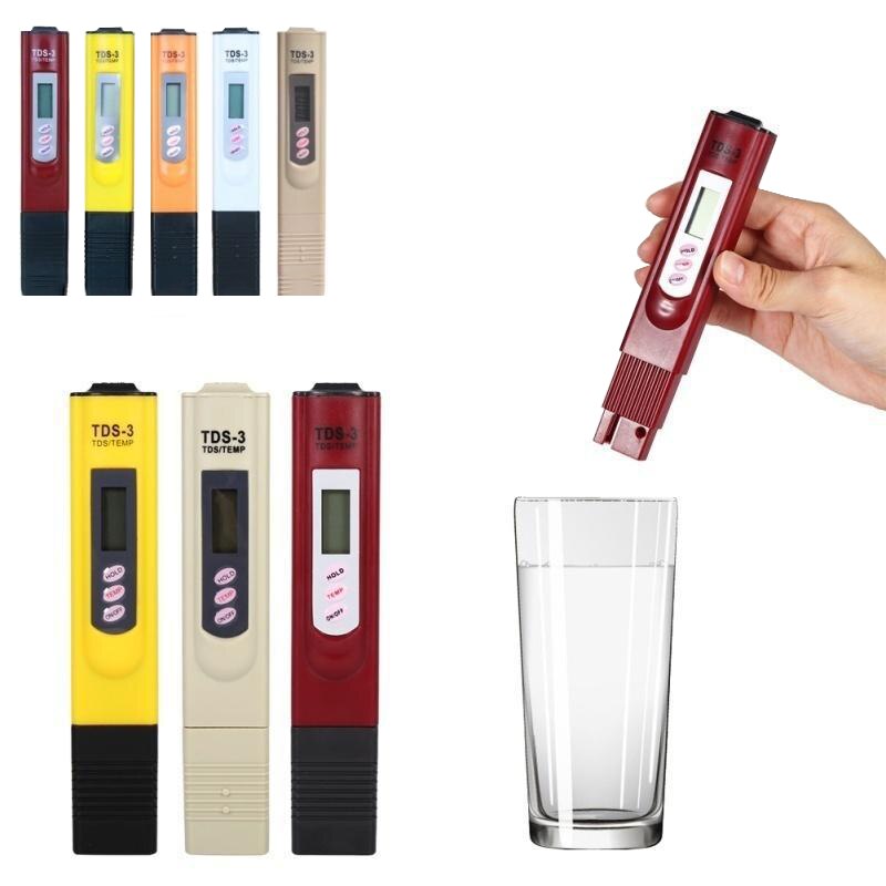 1Pcs Digitale Lcd Ph Meter Water Testen Pen 6 Kleuren Draagbare Ph Meter Waterkwaliteit Tester Meter Meten