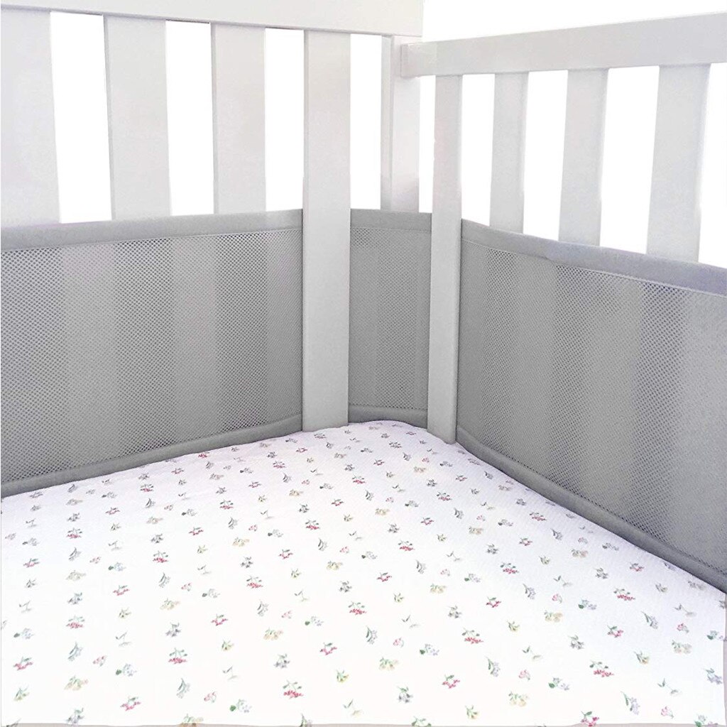 Atmungs Krippe Stoßstange Gittergewebe Krippe Stoßfänger für Volle-Größe Krippe Atmungsaktive Gittergewebe Moderne Polyester stoff Gartenarbeit Lieferungen: A