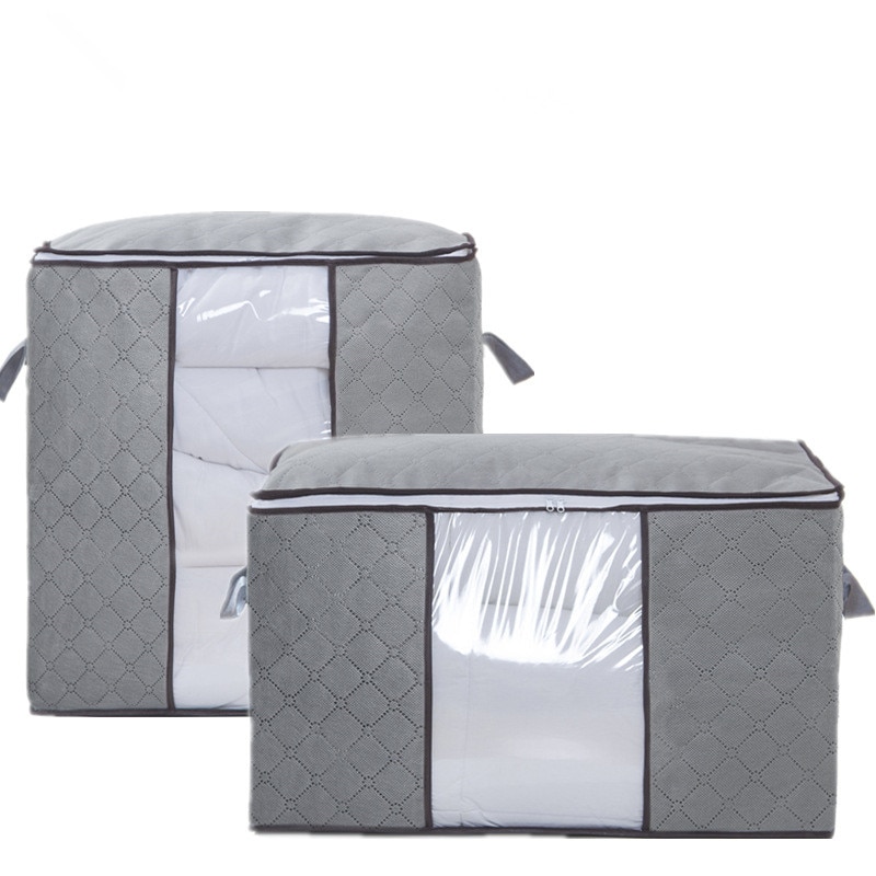Icke-vävt tyg täcke förvaring väska hem kläder täcke kudde filt förvaringsväska resor bagage arrangör dampproof sortering bag