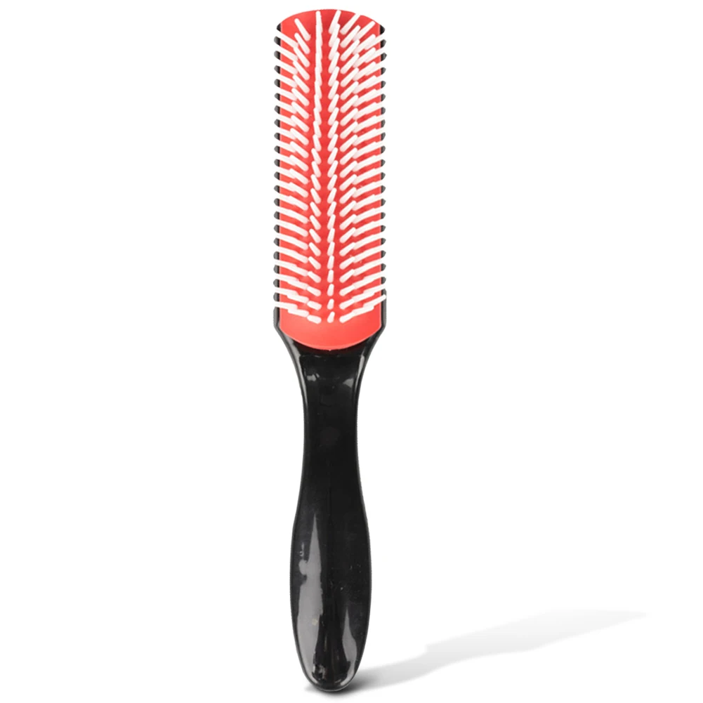 Denman-cepillo de pelo desenredante para hombres y mujeres, masajeador de cuero cabelludo, peine húmedo recto, cepillo de pelo rizado de salón, 7 filas: Default Title
