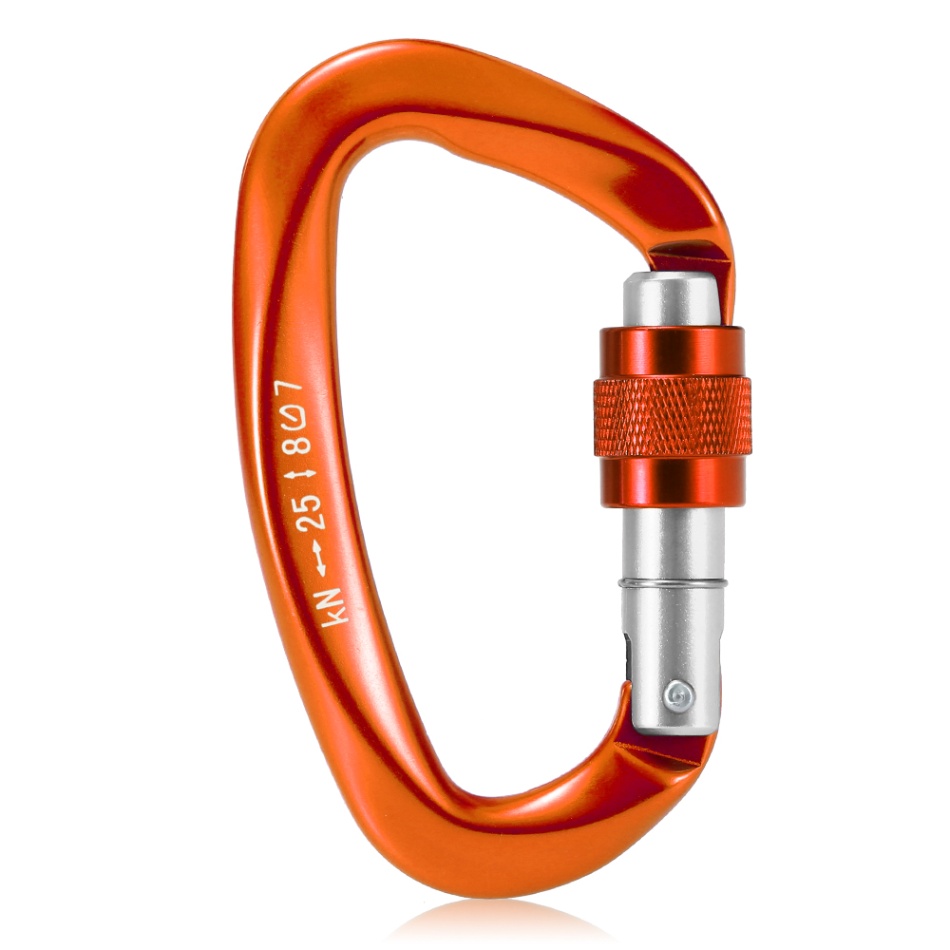 Lixada 25kn karabinhage klatring heavy duty carabineros camping bjergbestigning klatreudstyr rappelling canyon mosketon: 07