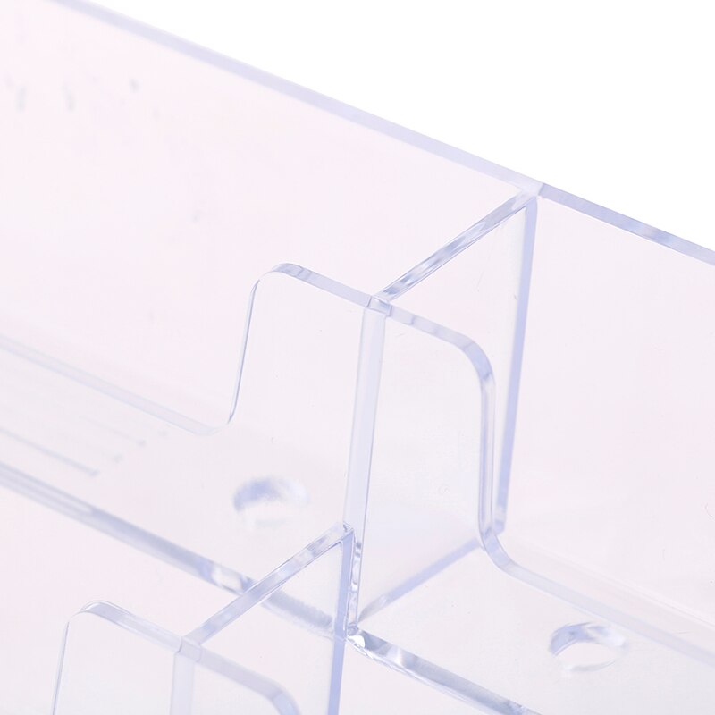 Desktop Office Business Card Holder Stand Clear Transparent Acrylic Counter Top Display Stand Desk Accessories