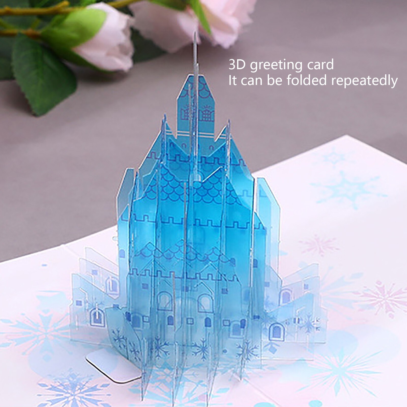 Christmas Greeting card three-dimensional 3D Handmade Card Thank You Card Merry Christmas Cards Christmas Tree Winter: C