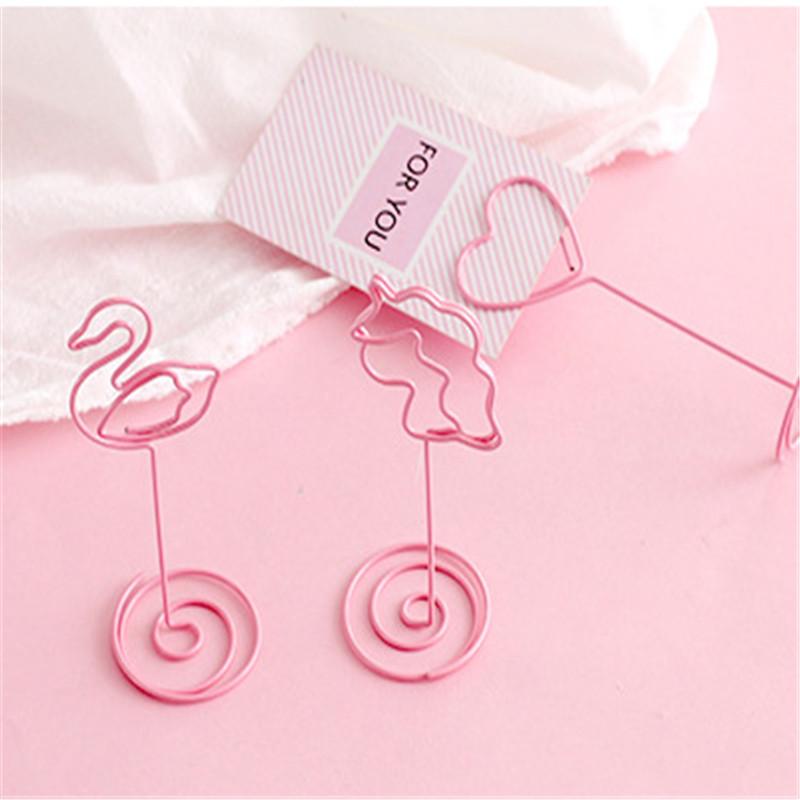 Stationery Desk Notes Clips Wedding Favors Place Card Table Photo Memo Number Name Clips Message Clips Kids Folder Holder