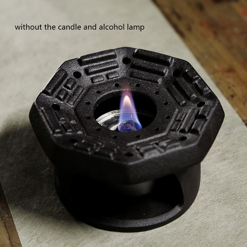 Lampe à alcool en céramique | Poterie, chauffage , réchaud, thé , poêle à thé grossière, bougie chauffante, thé, café, support de théière: Default Title