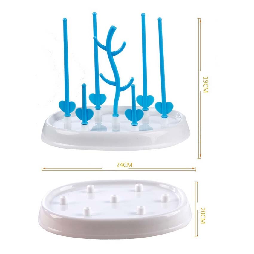 Abnehmbare Fütterung Trocknen Gestelle Baum bilden Baby Flasche Aufhänger Regal Gestell für Schnuller Nippel Tasse Halfter Lagerung Nippel Regal