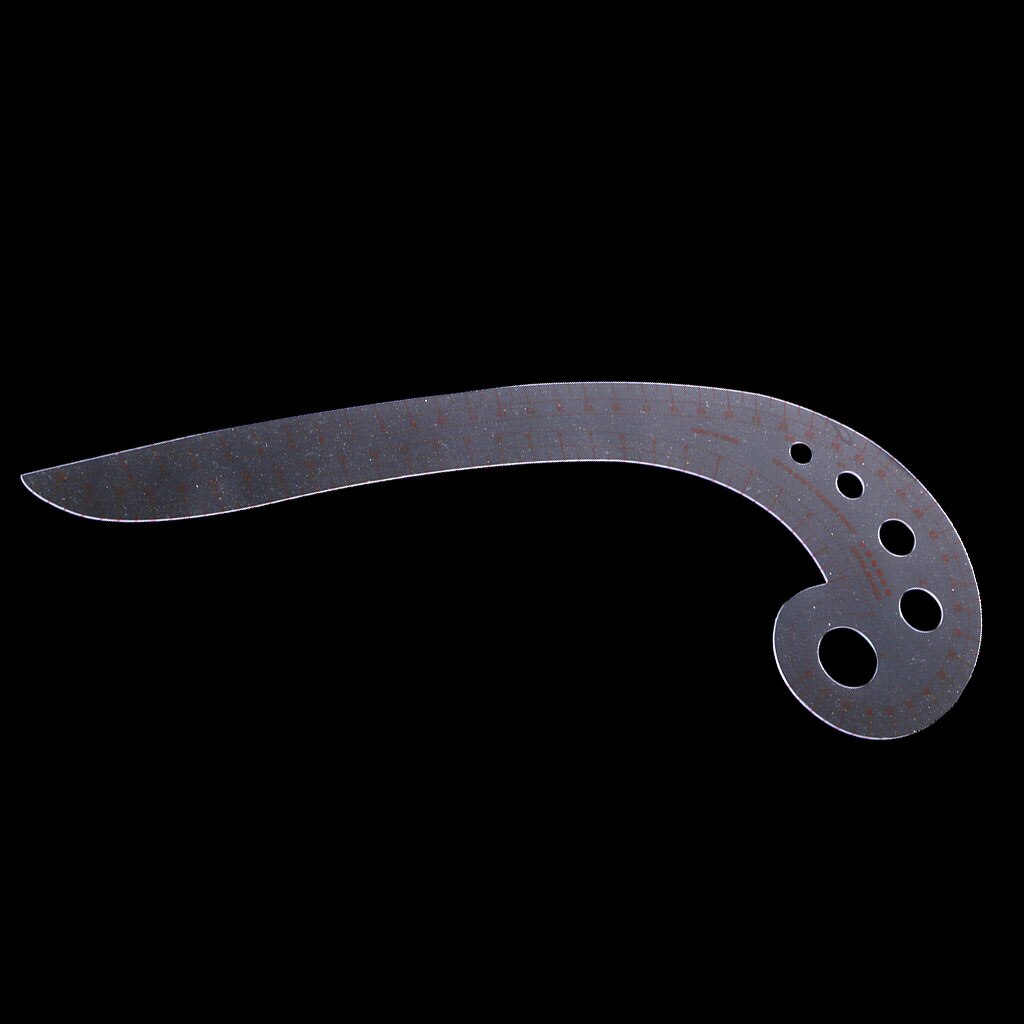 Transparent French Curve Ruler Sewing Comma Tools Sew Metric Tailor 30 Cm L