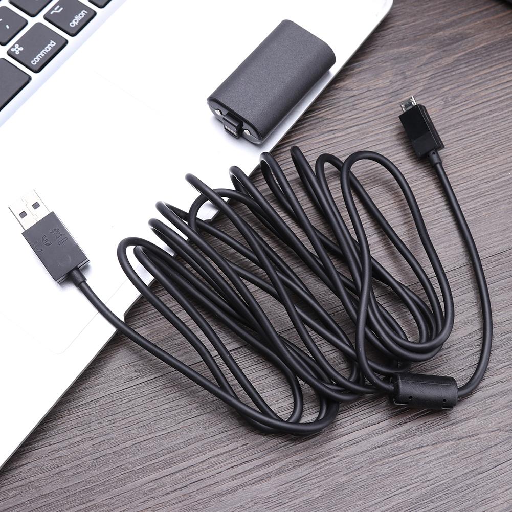 Battery Rechargeable Backup Battery Pack 1400mAh and USB Cable for XBOX ONE Gamepad Overcharge Protection and Safety Circuit