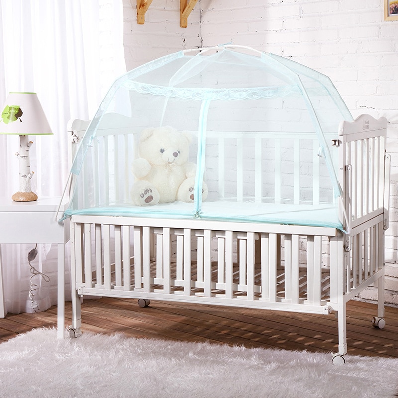 Moskitonetz Für Baby Krippen Babybett Faltbare Schlaf Baby Bettwäsche Mädchen freundlicher Zimmer Zubehör Dekoration Vorhang Art Bett Zelt Junge