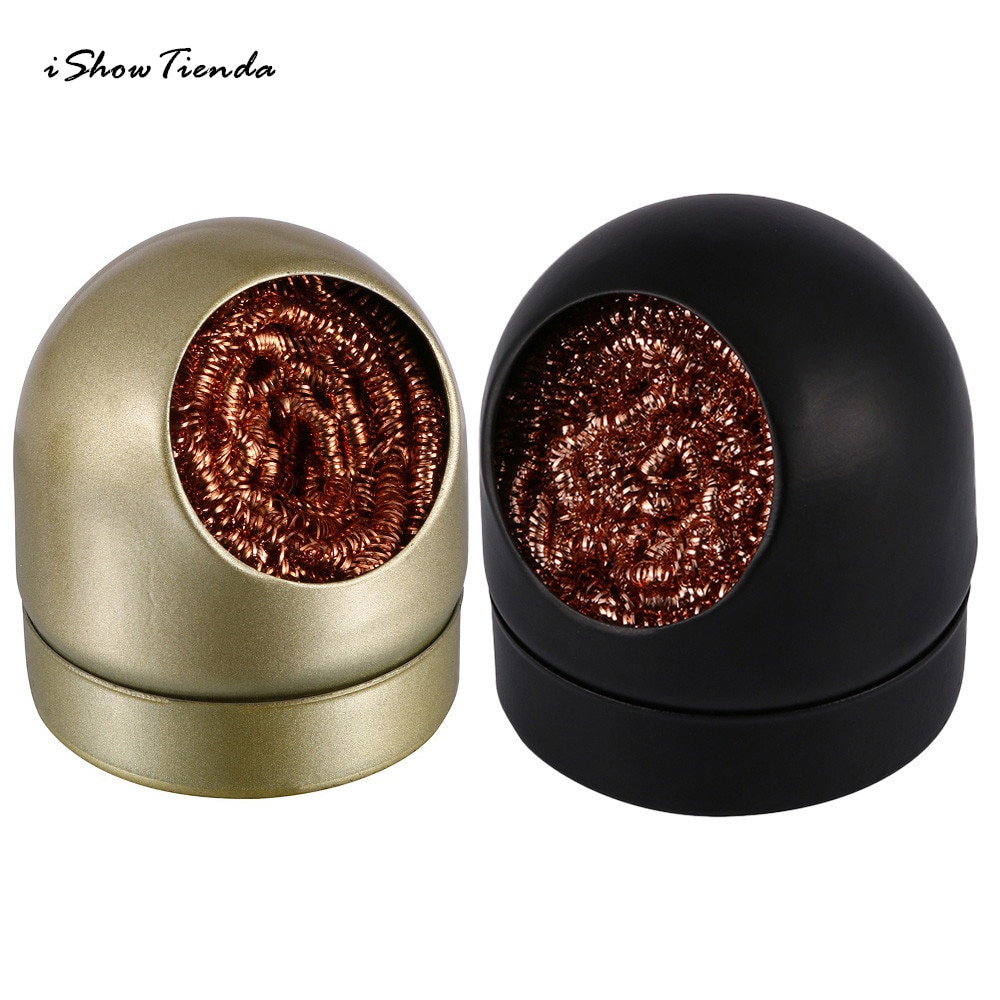 1pc Soldering Solder Iron Tip Cleaner Steel Cleaning Wire Ball Heavy Duty Welding Steel Sheds Bush