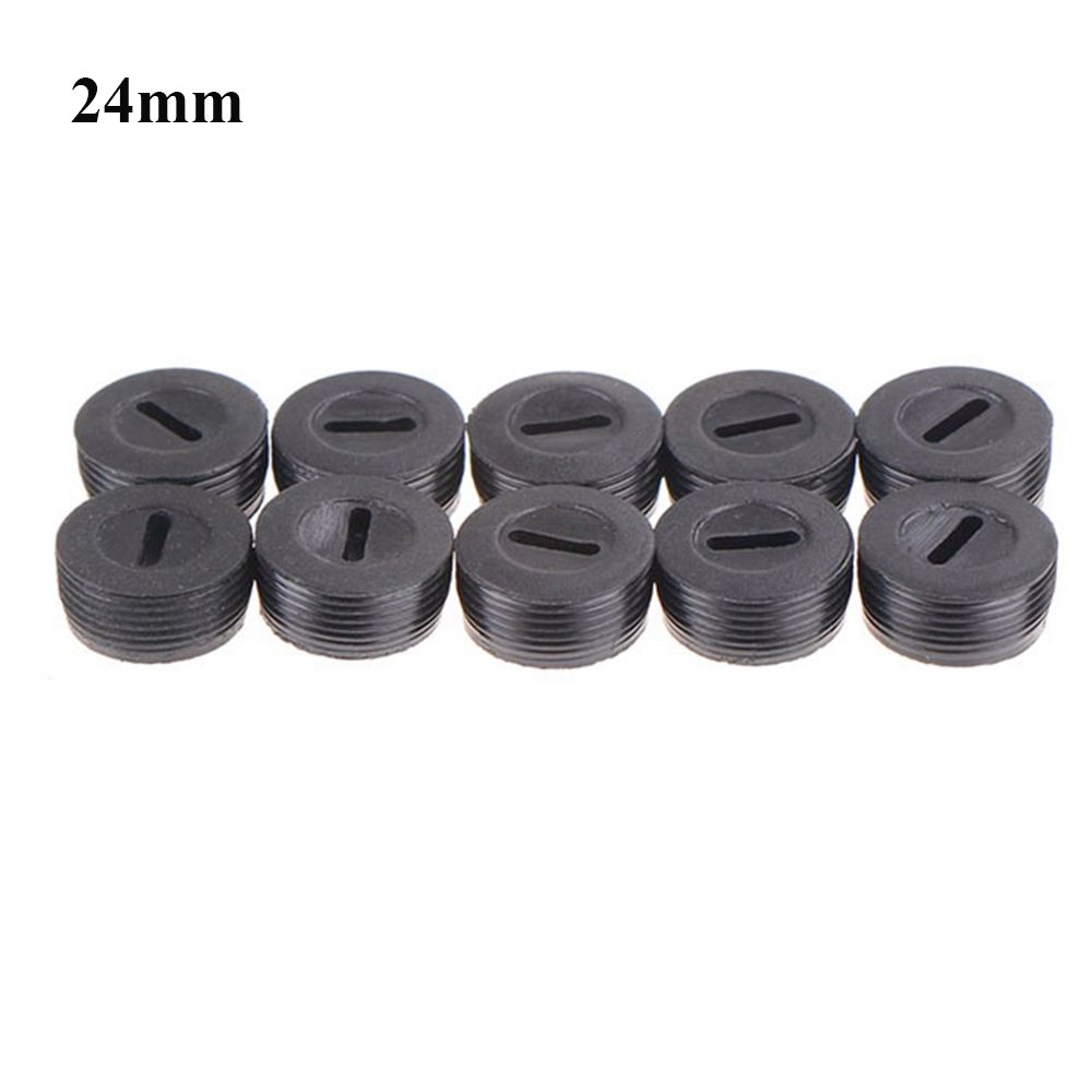10Pcs Carbon Brush Caps Brush Holder Caps Case Dia.12mm/13mm/14mm/16mm/17mm/18mm/20mm/22mm/24mm Brush Holder Case Accessories: Silver