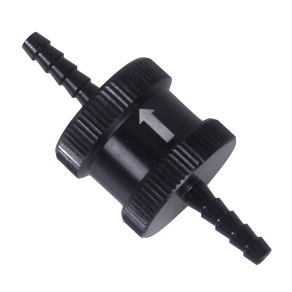 Fuel Cell Valve Aluminum Fuel Oil Line Check Valve Non Return One Way Check Valve Male Flare Inline Hose Fitting Adapters Black
