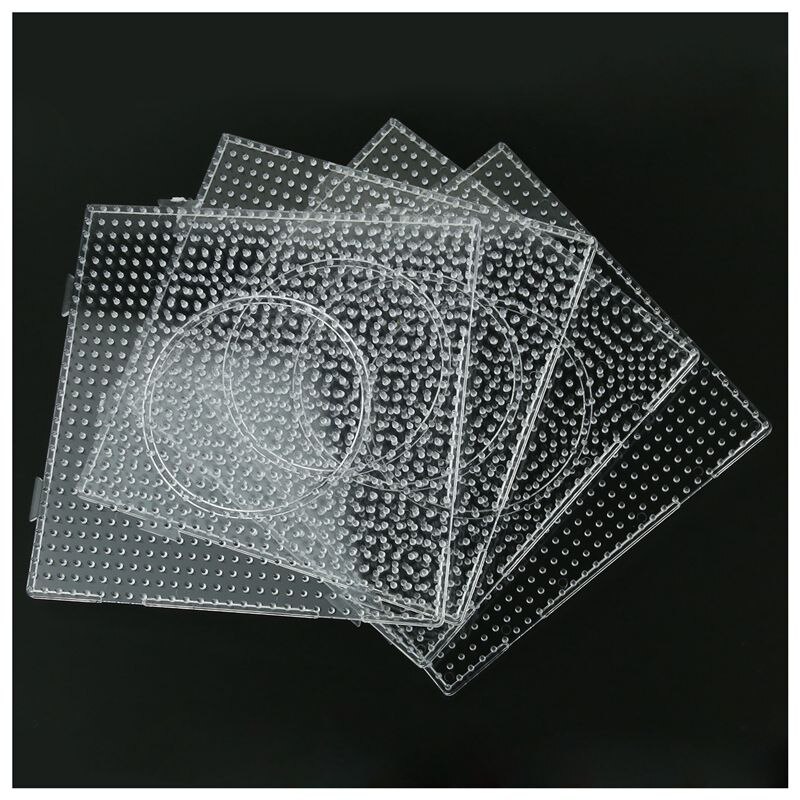 4Pcs Abc Clear 145X145Mm Vierkante Grote Pegboards Board Voor Hama Zekering Perler Kraal