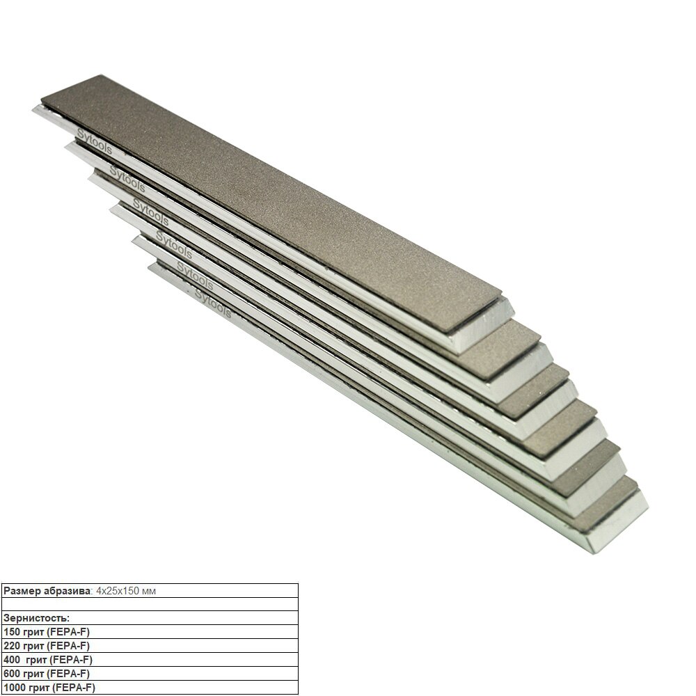 6pcs Aluminum Blank DIAMOND whetstone PLATE SET 6&quot; for Edge Pro, Hapstone, TSProf and Ruixin pro stone STANDARD 25 MM