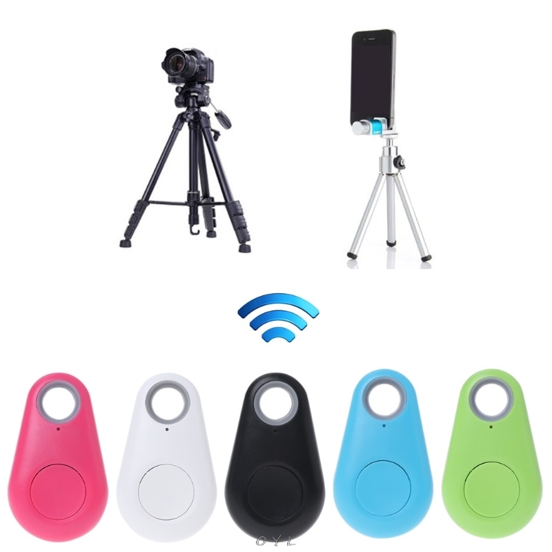 1 Set Mini Draadloze Afstandsbediening Bluetooth Selfie Camera Sluiter Voor Mobiele Telefoon