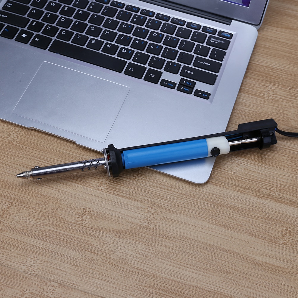 30W Elektrische Desolderen Pomp Elektrische Tin Zuig Sucker Pen Soldeerbout Met Nozzle Cleaner En Vervangbare Nozzle Eu Plug
