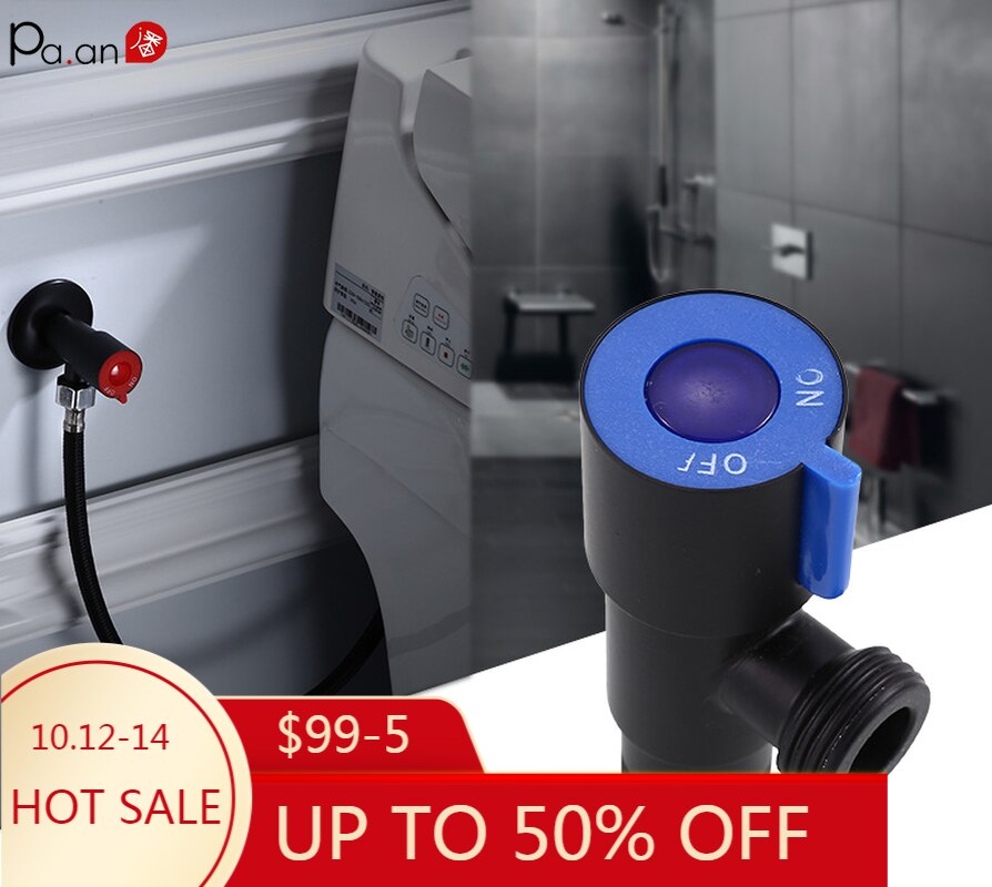 Bathroom Hardware Set#6 Matte Angle Valve 304 Stainless Steel Filling Valves Universal G1/2 Thread Triangle Valve Toilet Sink