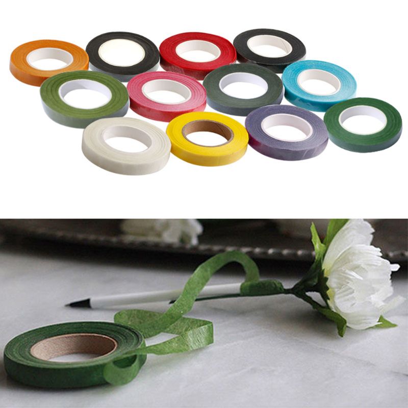 Fleur florale enveloppe fleuriste fleur artificielle ruban métallique fil Corsage artisanat Art