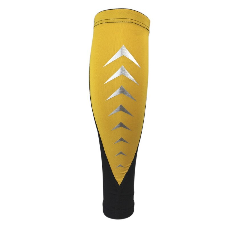 1 pièces sport jambières cyclisme randonnée en cours d'exécution mollet guêtres hommes femmes escalade Compression jambe manchon orthèse: BO / L