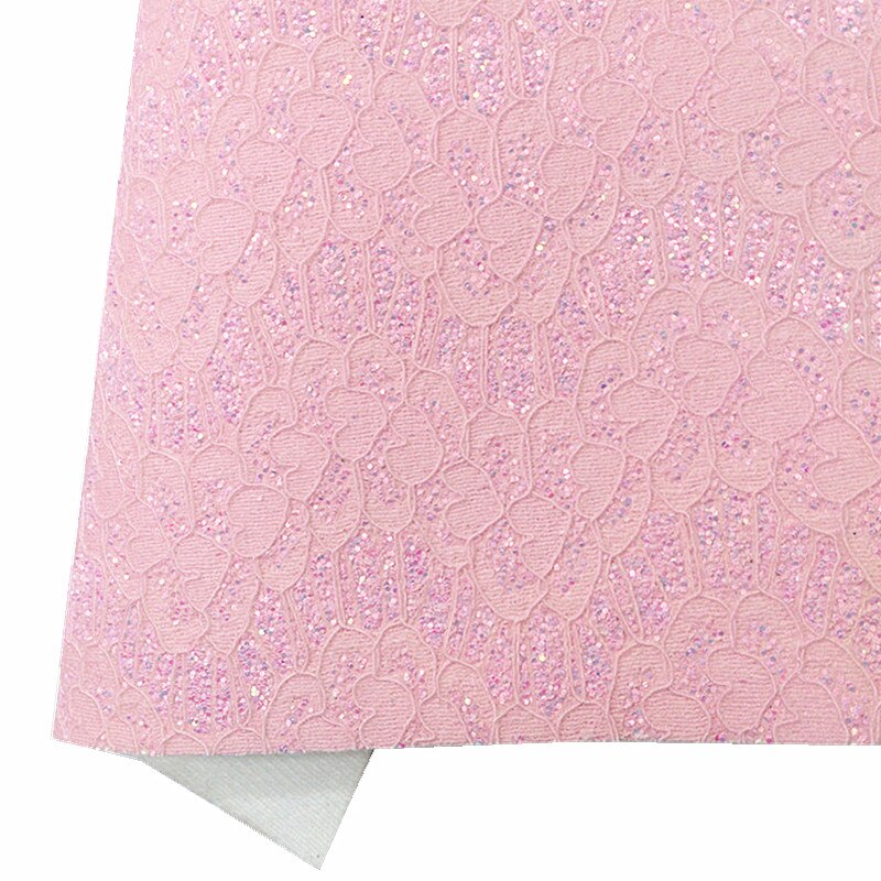 Pink Chunky Glitter Leather Leopard Velvet Fabric Pink Mirror Patent Synthetic Leather Vinyl Fabric For Bows DIY 21x29CM Q737: 17