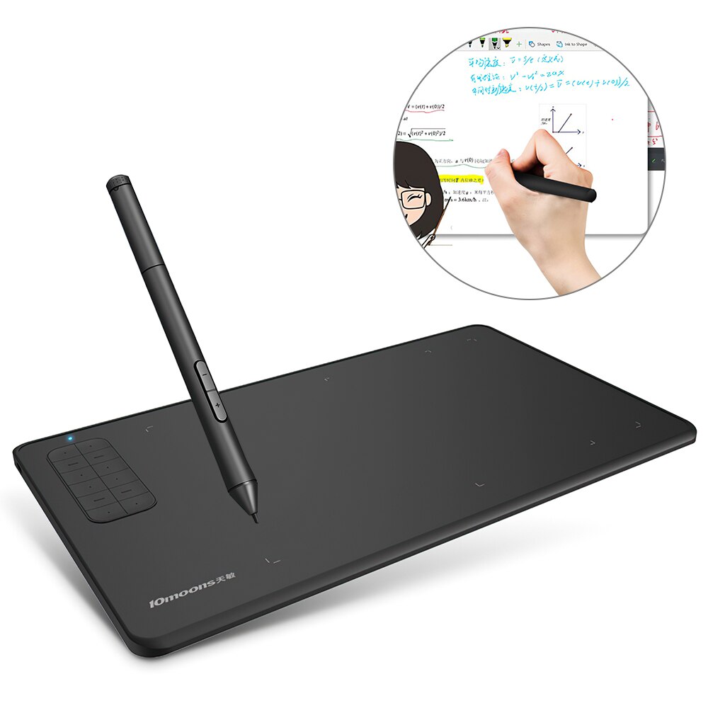 Graphics Tablet Digital Drawing Tablet for OSU &amp; Animation 8192 Levels Pressure Battery-Free Pen for Art Education Online Class
