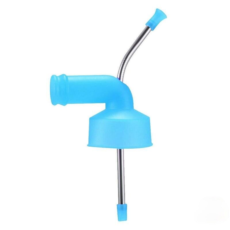 1PC Bier Schnorchel Stroh Bier Dispenser Doppel Schnorchel Trinken Bier Bar Werkzeuge Festivals Party Dispenser Unterhaltung Zubehör: 02-Blue Short