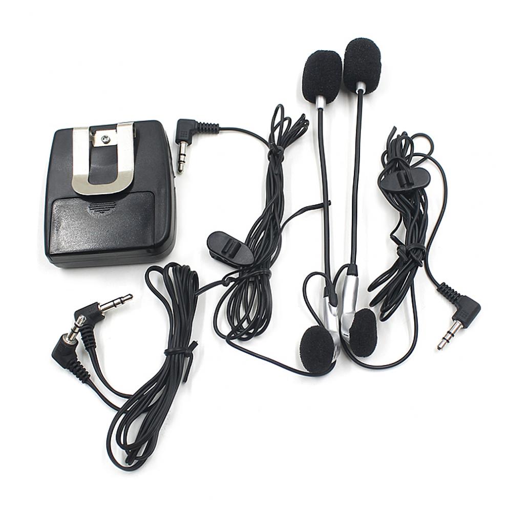 Universal Motorcycle Headset Helmet 2 Way Intercom Communication System Interphone 3.5MM Plug with MIC For Motorbike