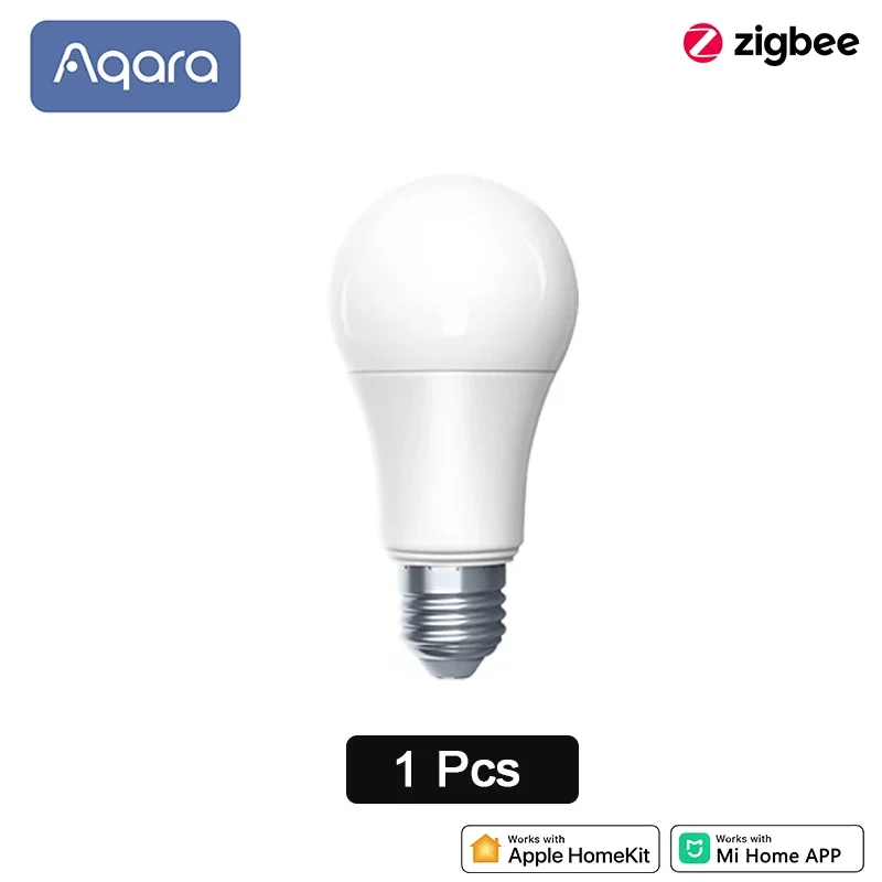 Nueva bombilla LED inteligente Aqara T1 Zigbee 3,0 E27 2700K-6500K 220-240V bombilla remota inteligente para Xiaomi Mi homeKit hogar inteligente: Blanco