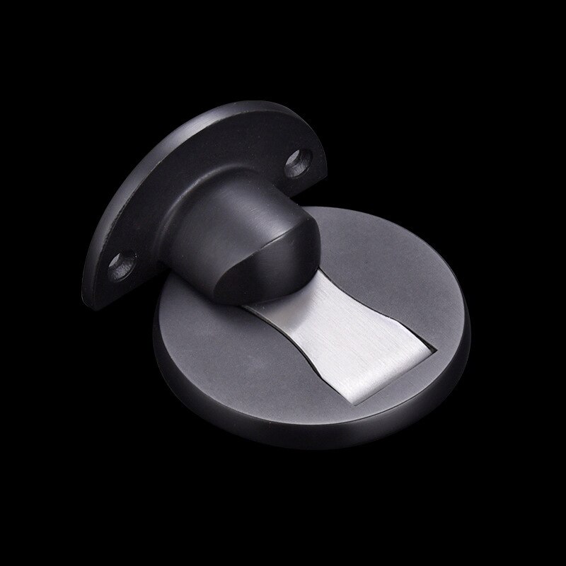 Legeret magnet dørstop magnetisk dørstopper ikke-punch dørholder skjult dørstop møbeldør hardware tilbehør: 2