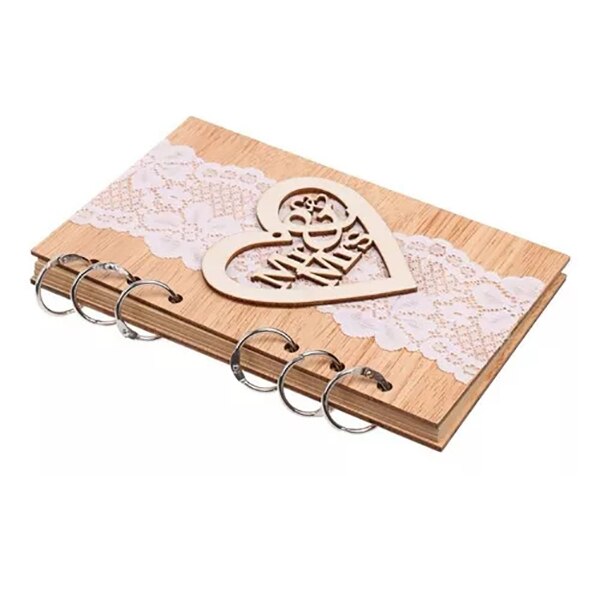 Anniversary Decoration Agenda for Wedding Couple, Notebook Wood Notebook