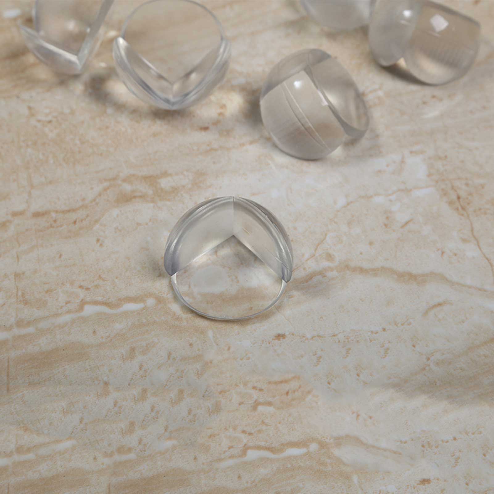 10PCS Baby Security Lock Thick Spherical Anti-collision Angle From Doors Drawers Protector Transparent Safety Table Corner Edge