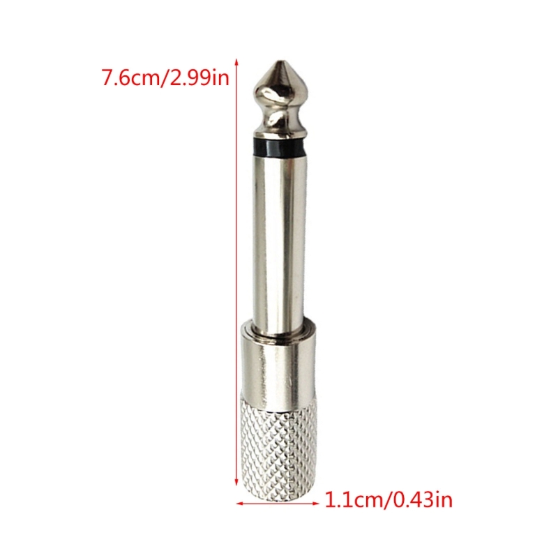 Jack 6.35mm Male Plug to 3.5mm Female Connector Headphone Amplifier Audio Adapter Microphone AUX 6.3 3.5 mm Converter