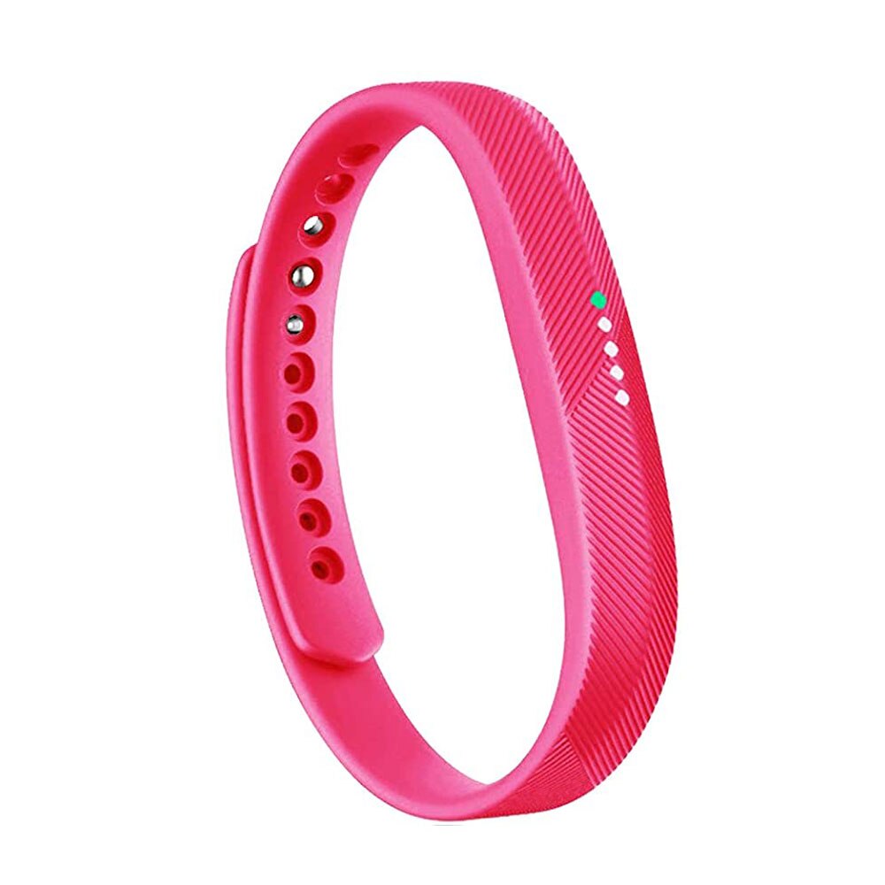Siliconen Band Verstelbare Band Voor Fitbit Flex 2 Smart Horloge Vervanging Accessoires Polsbandje Band Armband Voor Fitbit Flex2: Hot Pink / L