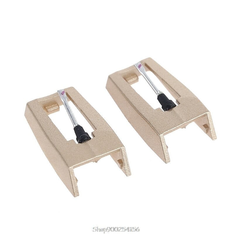Platine phonographe en diamant, 2 pièces, aiguilles de stylet, accessoires pour enregistrement Gramophone Golden O30 20, directe