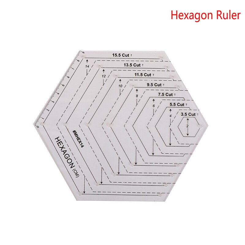 1PCS Patchwork Tailor Craft Ironing Ruler Measuring Tool Cloth Cutting Rulers Patchwork Ruler Quilting Rule DIY Sewing Tools: HR