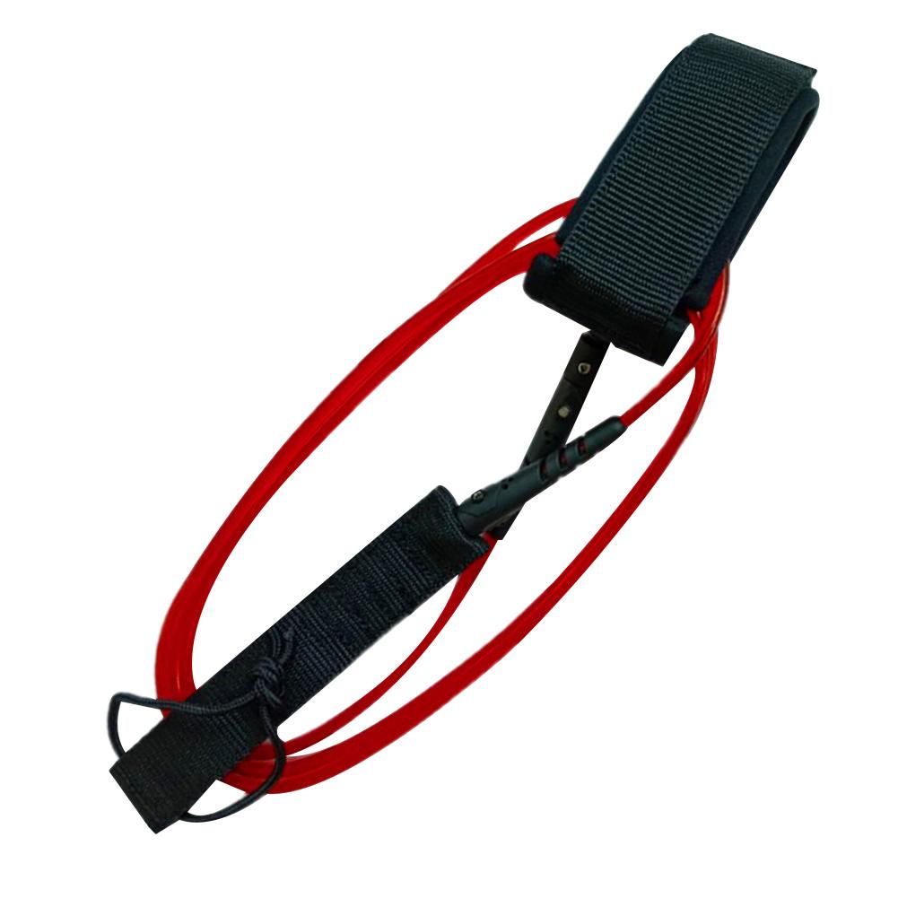Cuerda de Seguridad para tabla de Surf de acero inoxidable, 6 pies, 5,5mm, TPU, nailon: Rojo