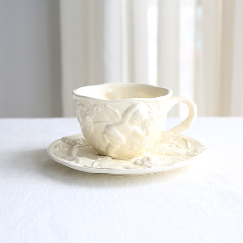 Tasses à expresso en céramique, Service à café Original, Service à thé anglais, Service à thé en porcelaine, tasses et soucoupes en céramique: Style 4
