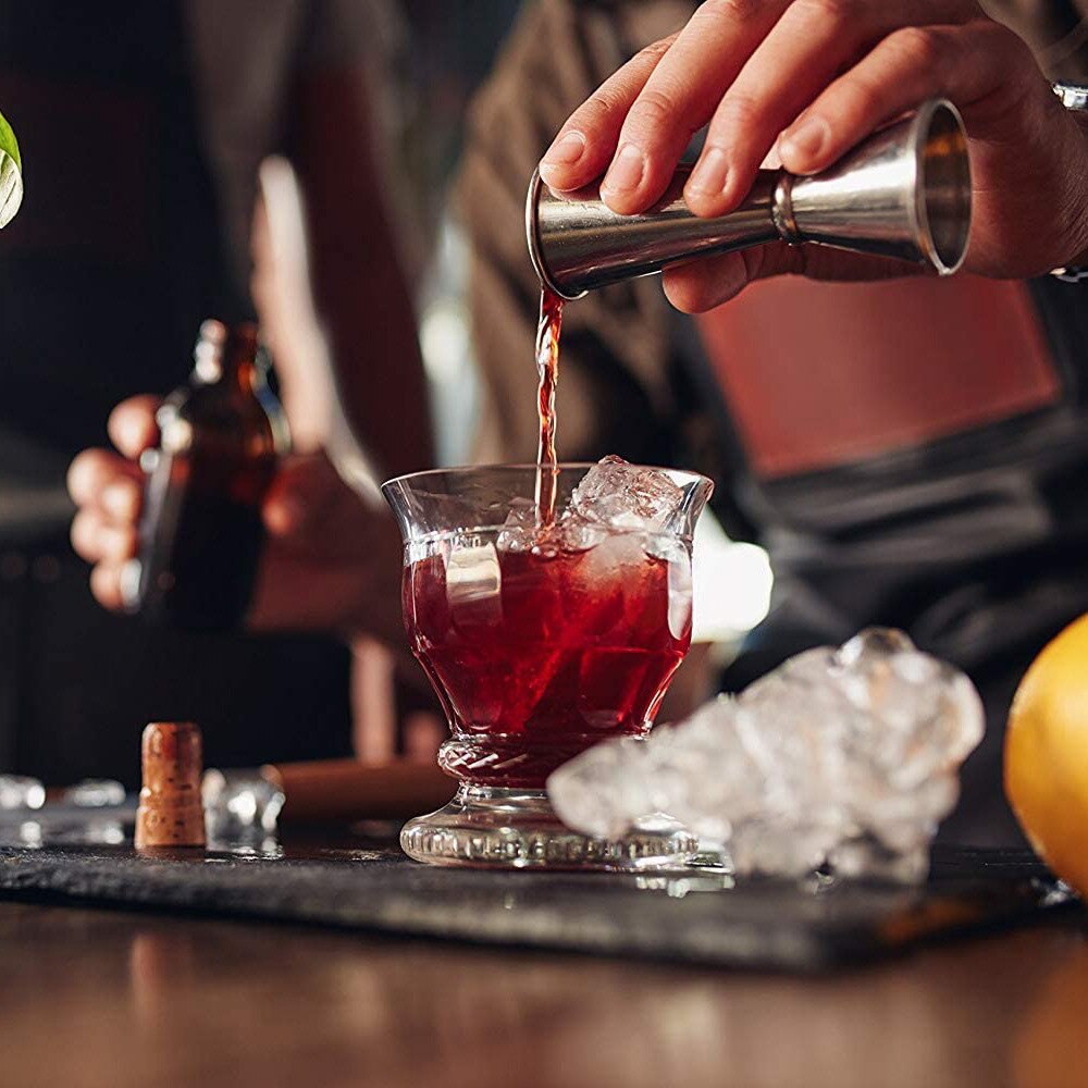 Stainless Steel Cocktail Shaker Wine Measure Cup Dual Shot Drink Spirit Measure Jigger Kitchen Gadgets