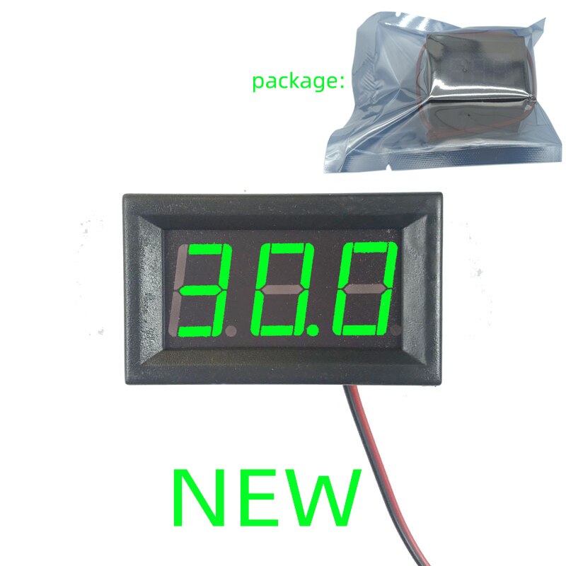Mini Digitale Voltmeter Tester DC 4.5 V tot 30 V 2-Wire Mini LED Display Voltage Meter voor Testen auto Motorfiets Accu Auto