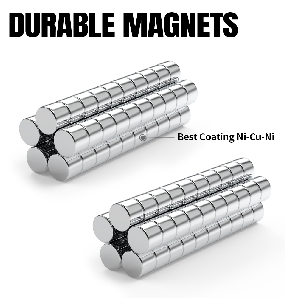 5~500Pcs Strong Round Magnet 5x4mm for Fridge DIY Projects Science & Office Use Refrigerator Magnets 5*4