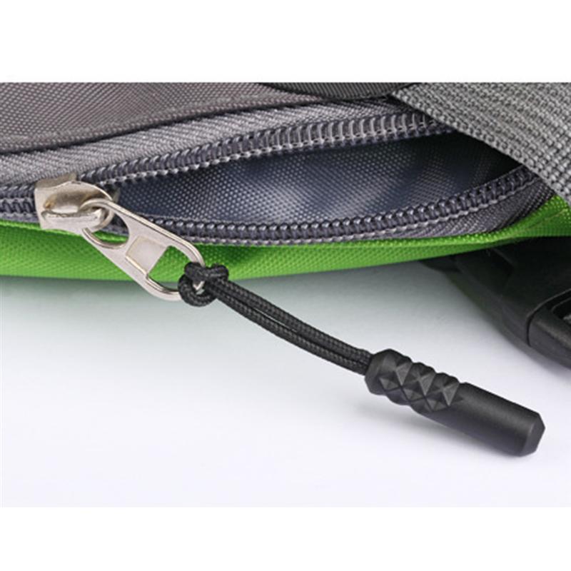 20 pièces tête de cylindre tirette tirette compacte tirant la corde fermeture à glissière tête queue corde multi-usages tirette extracteur pour vêtements